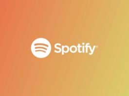 Spotify logo on gradient banner 